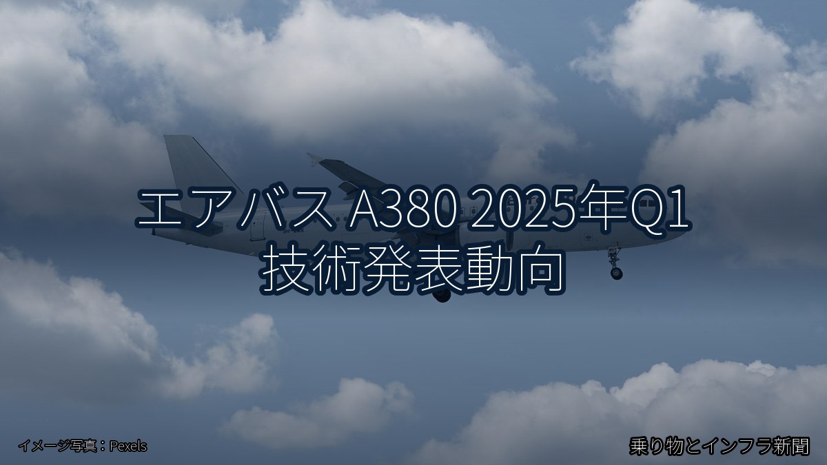エアバス A380 2025年Q1 技術発表動向（乗り物とインフラ新聞）