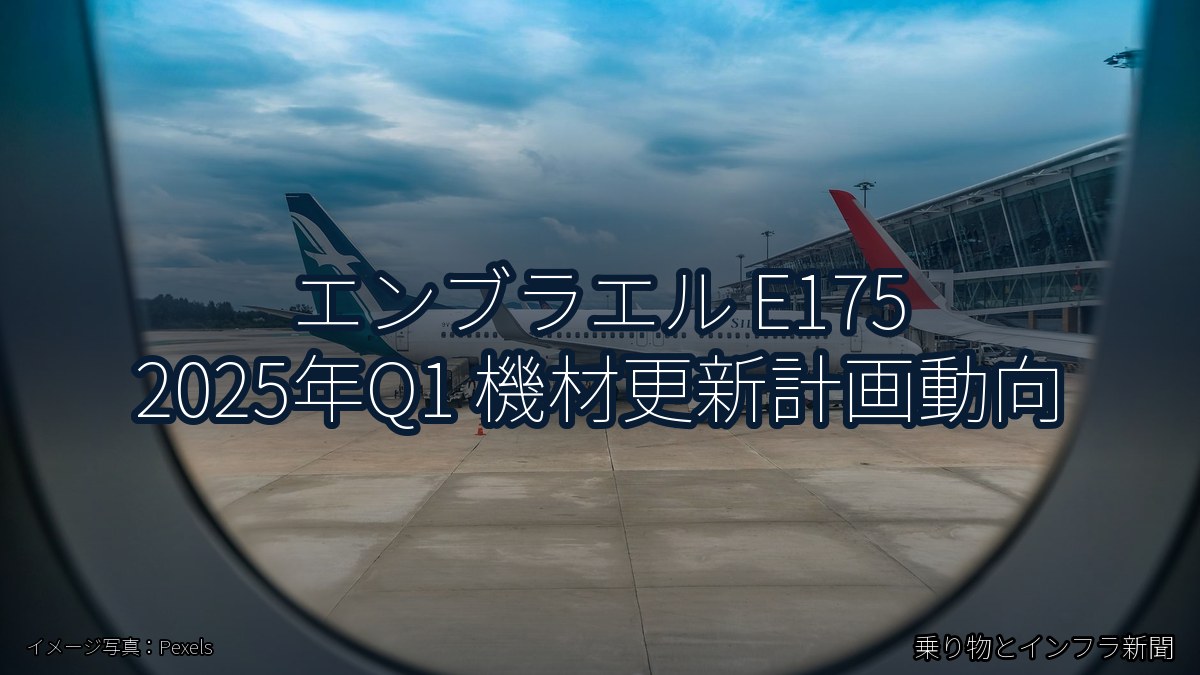 エンブラエル E175 2025年Q1 機材更新計画動向(乗り物とインフラ新聞)