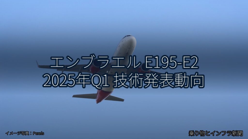 エンブラエル E195-E2 2025年Q1 技術発表動向（乗り物とインフラ新聞）