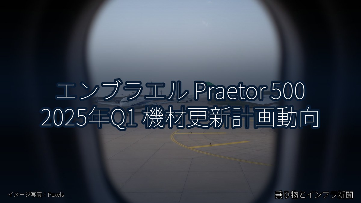 エンブラエル Praetor 500 2025年Q1 機材更新計画動向（乗り物とインフラ新聞）