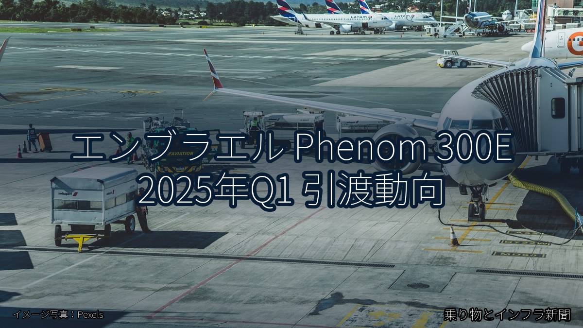 エンブラエル Phenom 300E 2025年Q1 引渡動向(乗り物とインフラ新聞)