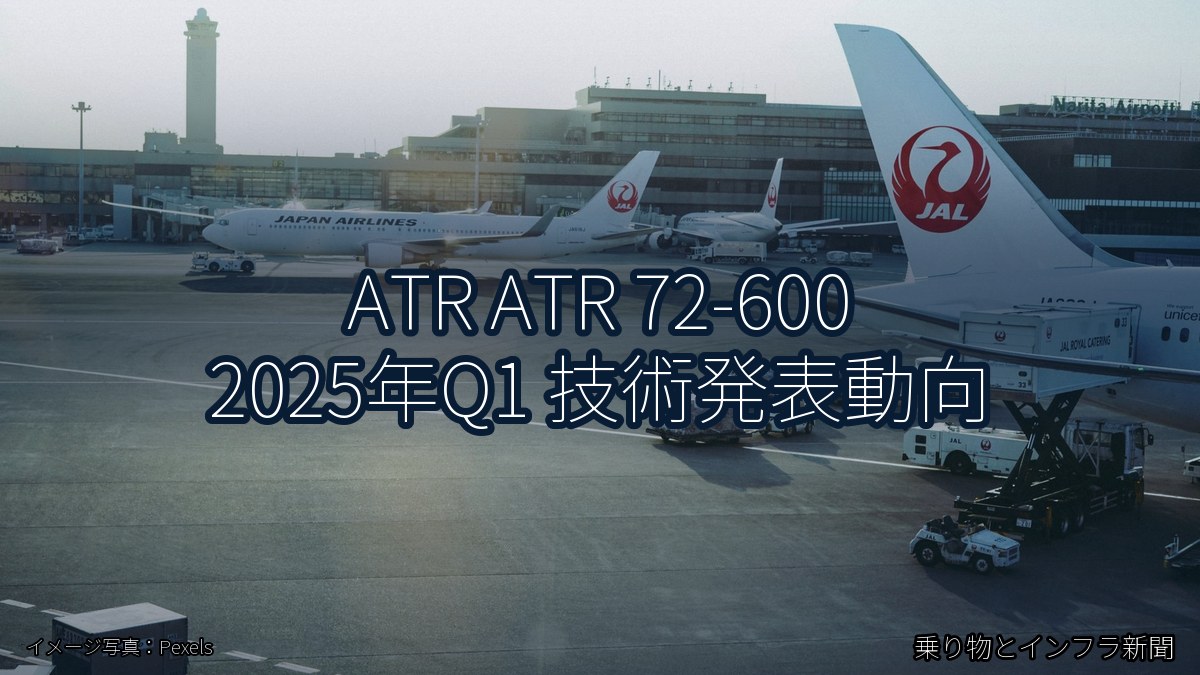 ATR ATR 72-600 2025年Q1 技術発表動向（乗り物とインフラ新聞）