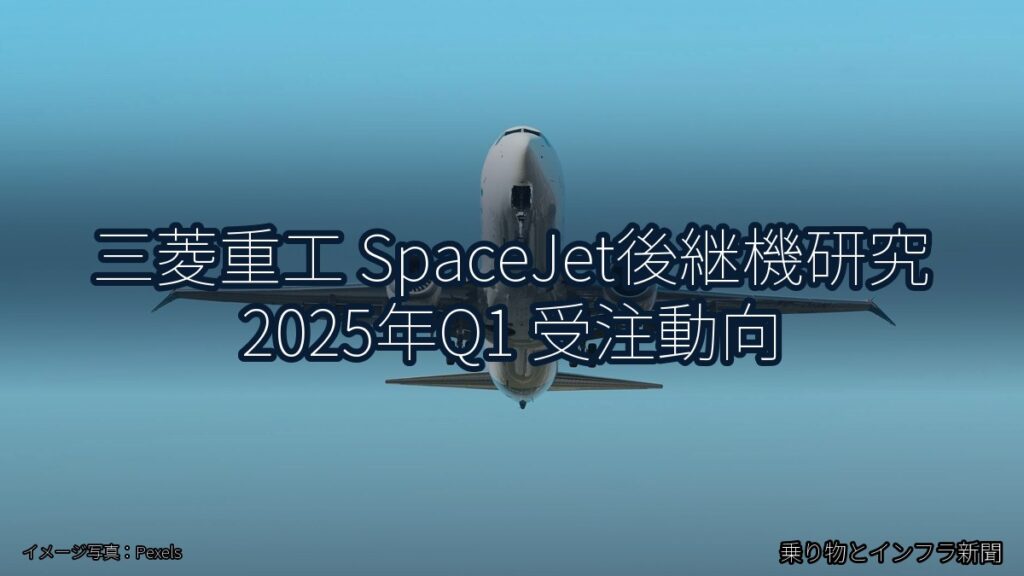三菱重工 SpaceJet後継機研究 2025年Q1 受注動向（乗り物とインフラ新聞）
