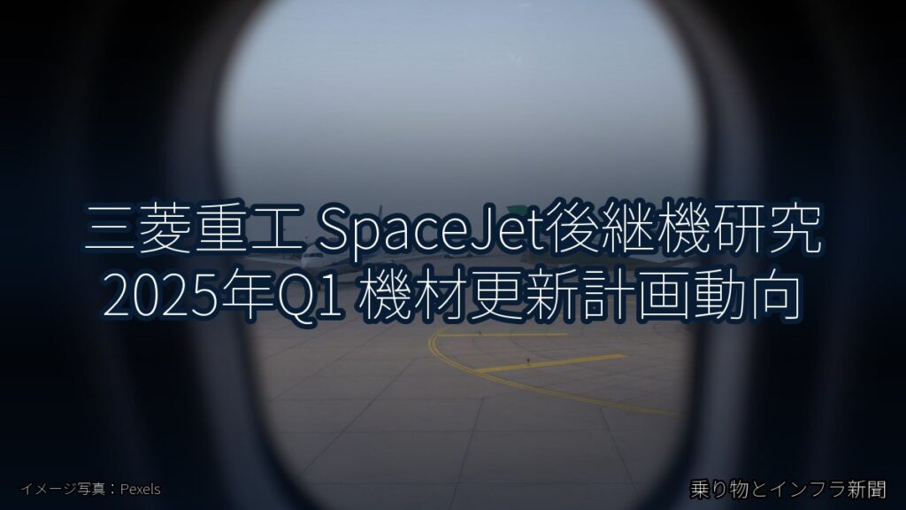 三菱重工 SpaceJet後継機研究 2025年Q1 機材更新計画動向（乗り物とインフラ新聞）