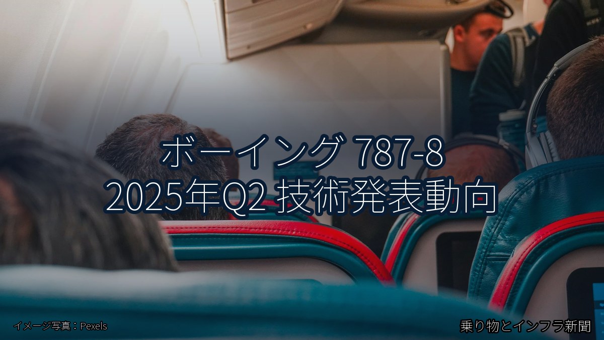 ボーイング 787-8 2025年Q2 技術発表動向（乗り物とインフラ新聞）
