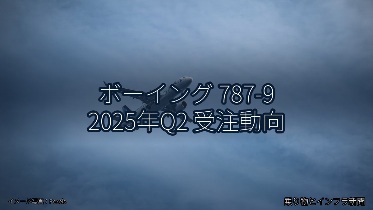 ボーイング 787-9 2025年Q2 受注動向（乗り物とインフラ新聞）