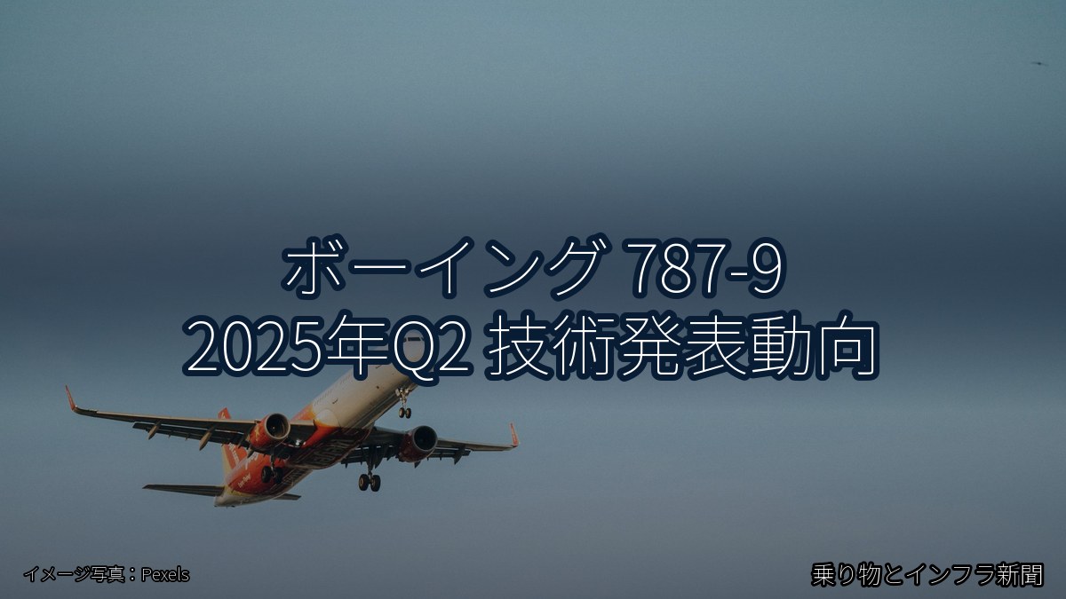 ボーイング 787-9 2025年Q2 技術発表動向(乗り物とインフラ新聞)