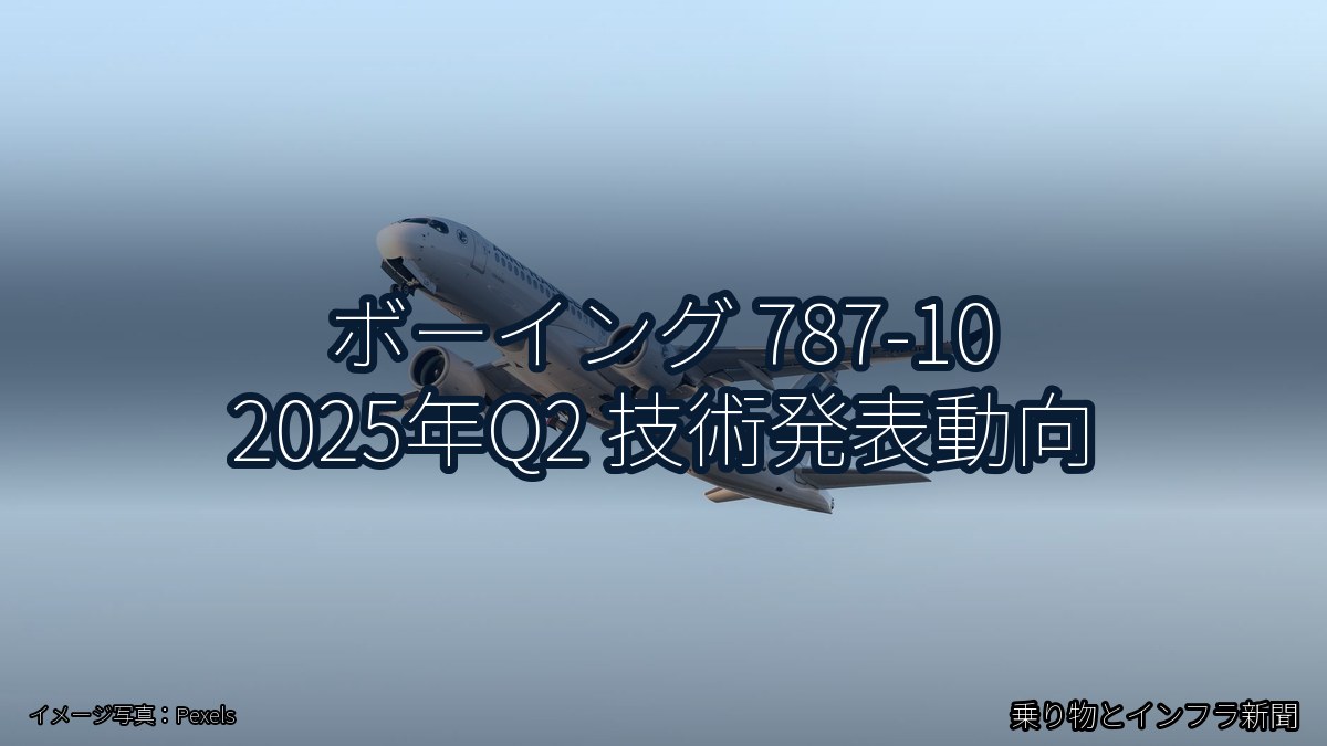 ボーイング 787-10 2025年Q2 技術発表動向（乗り物とインフラ新聞）