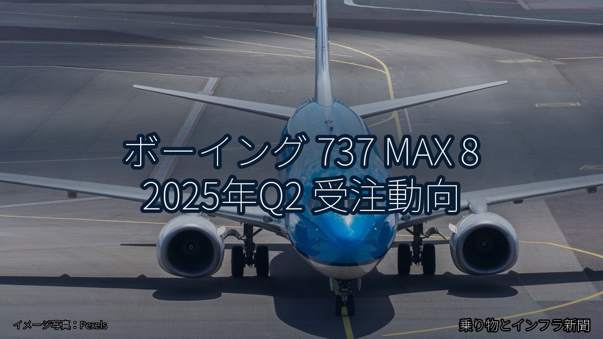 ボーイング 737 MAX 8 2025年Q2 受注動向（乗り物とインフラ新聞）