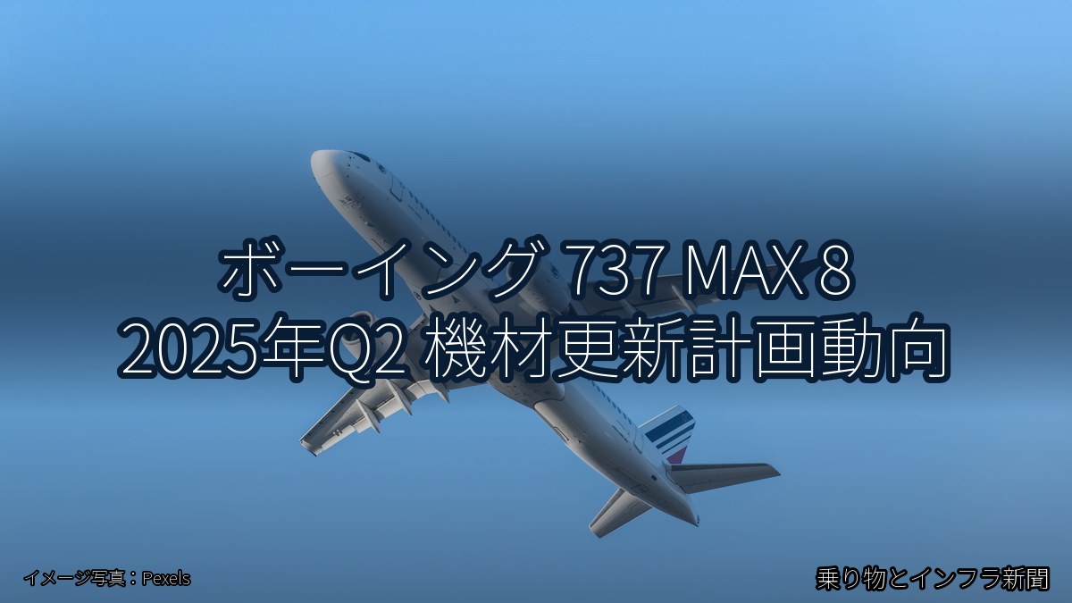 ボーイング 737 MAX 8 2025年Q2 機材更新計画動向(乗り物とインフラ新聞)