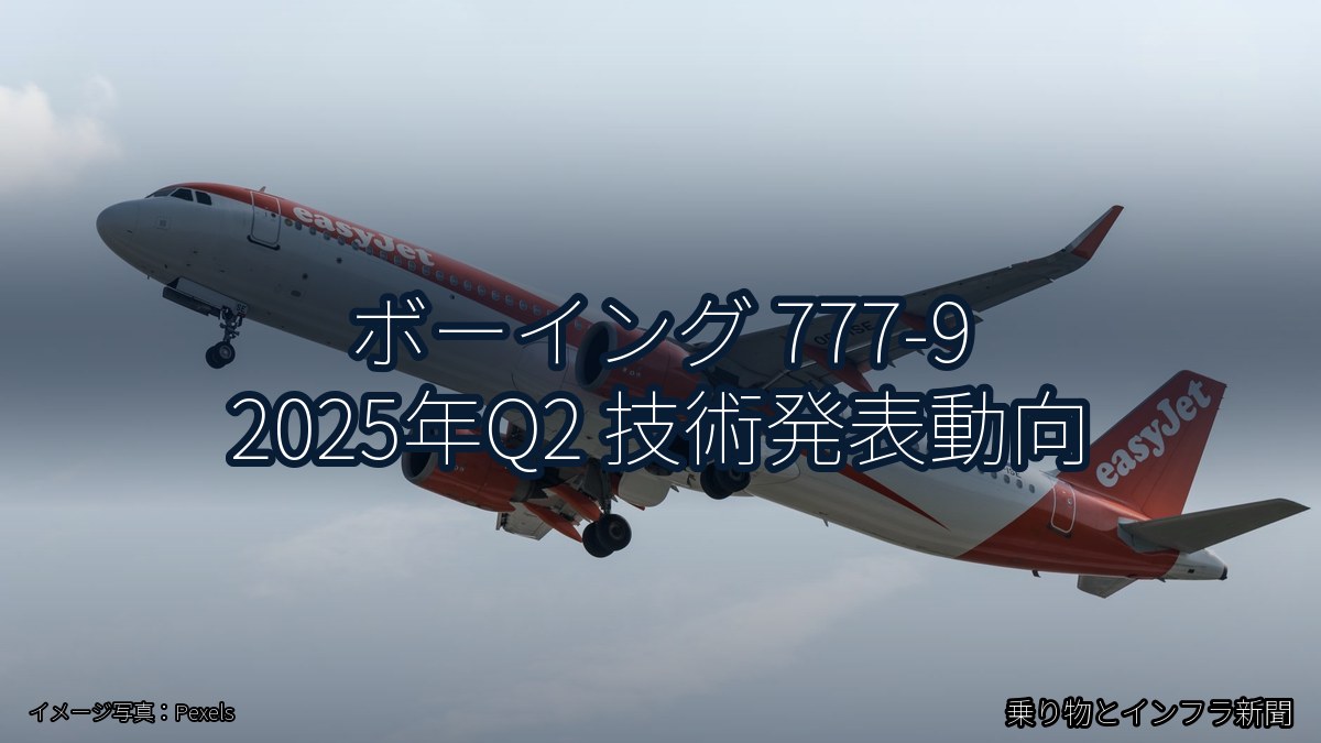 ボーイング 777-9 2025年Q2 技術発表動向(乗り物とインフラ新聞)