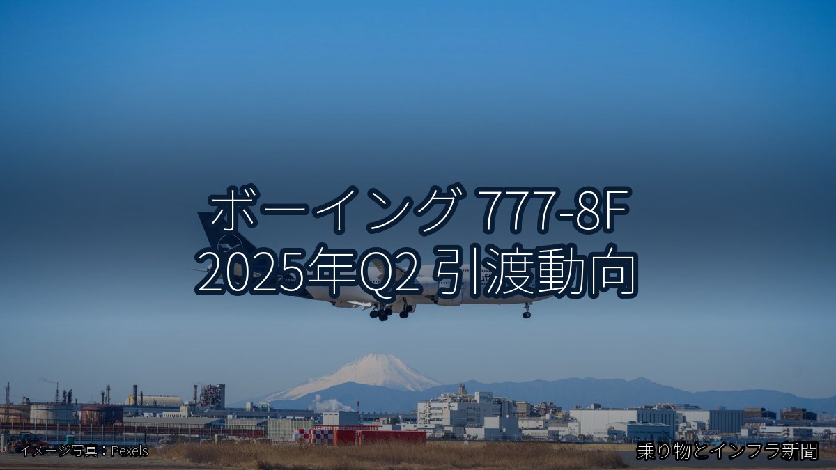 ボーイング 777-8F 2025年Q2 引渡動向（乗り物とインフラ新聞）
