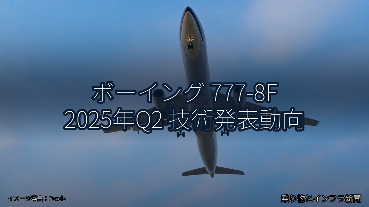 ボーイング 777-8F 2025年Q2 技術発表動向（乗り物とインフラ新聞）