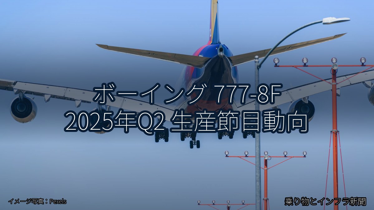 ボーイング 777-8F 2025年Q2 生産節目動向(乗り物とインフラ新聞)