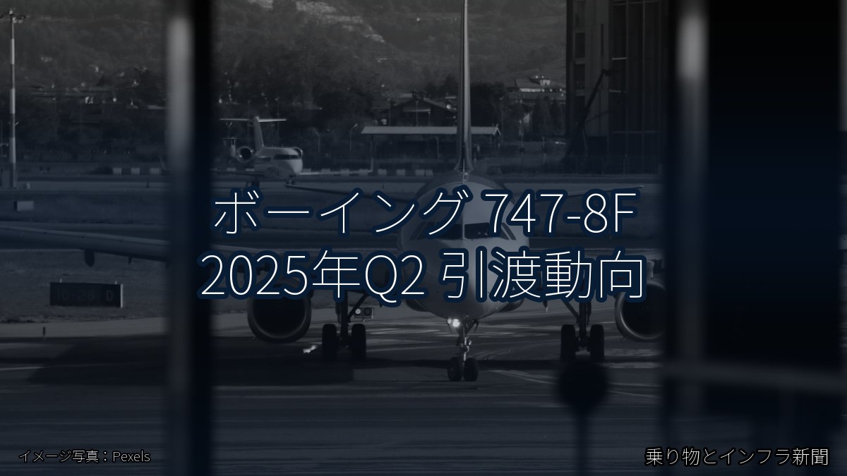 ボーイング 747-8F 2025年Q2 引渡動向（乗り物とインフラ新聞）