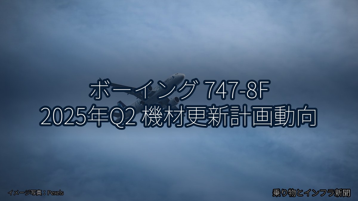 ボーイング 747-8F 2025年Q2 機材更新計画動向（乗り物とインフラ新聞）
