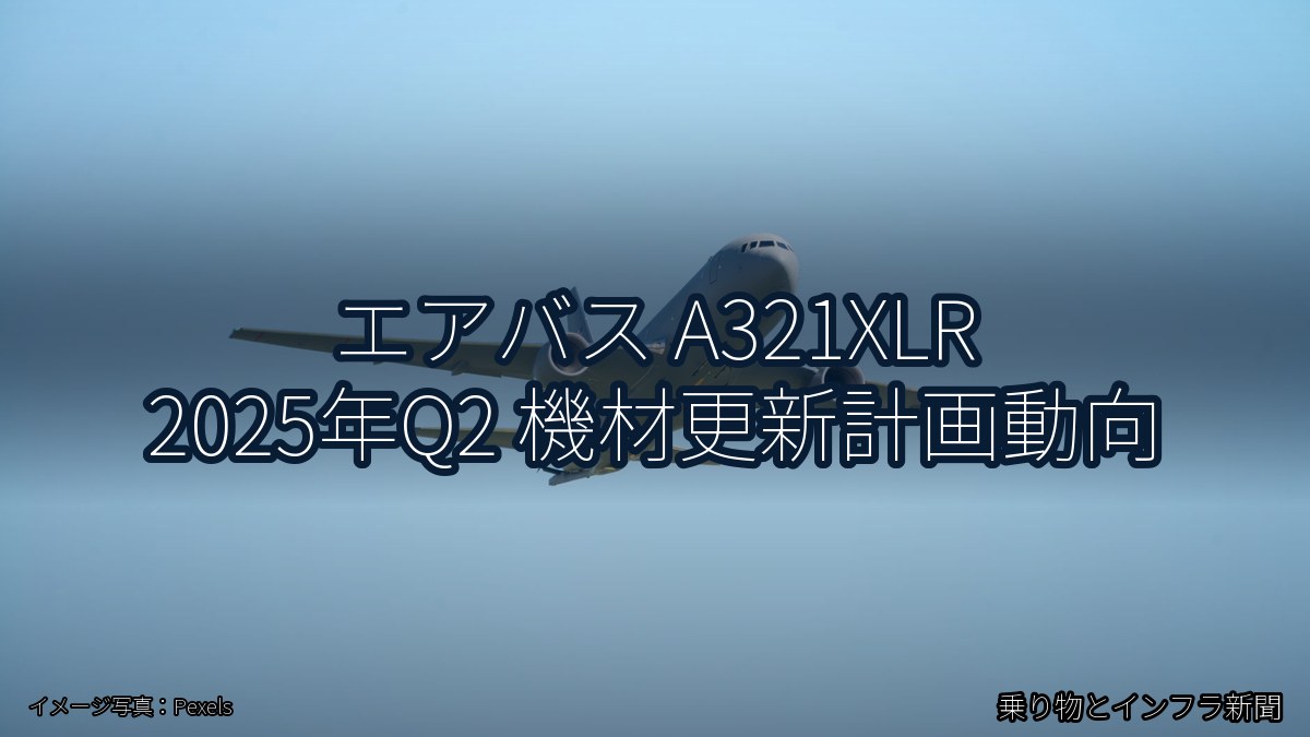 エアバス A321XLR 2025年Q2 機材更新計画動向（乗り物とインフラ新聞）