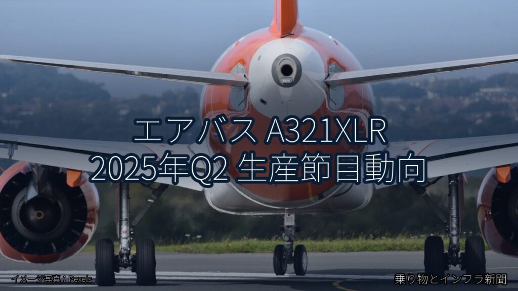 エアバス A321XLR 2025年Q2 生産節目動向（乗り物とインフラ新聞）