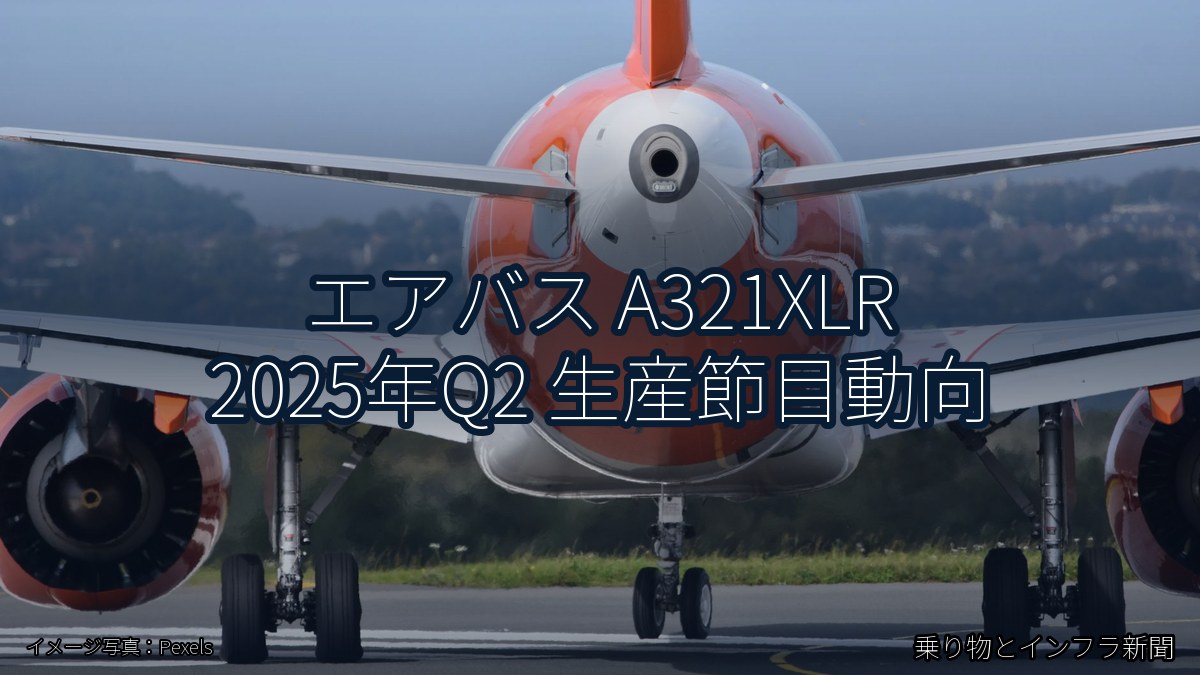 エアバス A321XLR 2025年Q2 生産節目動向（乗り物とインフラ新聞）