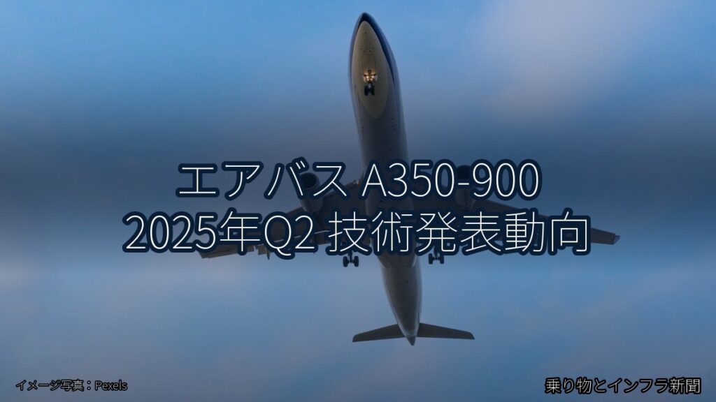 エアバス A350-900 2025年Q2 技術発表動向（乗り物とインフラ新聞）