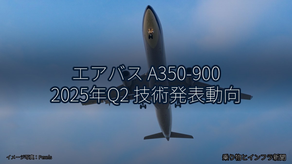 エアバス A350-900 2025年Q2 技術発表動向（乗り物とインフラ新聞）