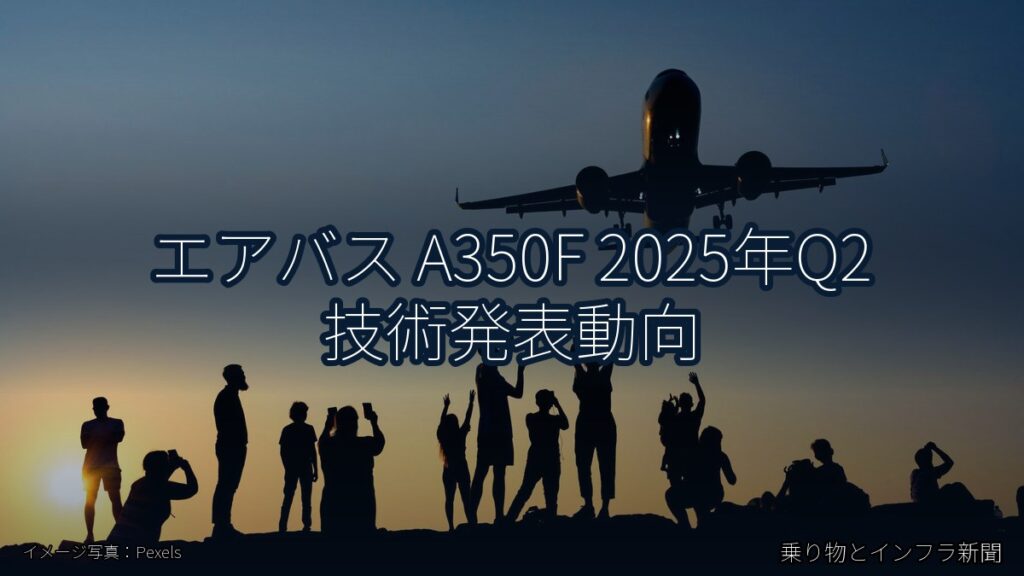 エアバス A350F 2025年Q2 技術発表動向（乗り物とインフラ新聞）