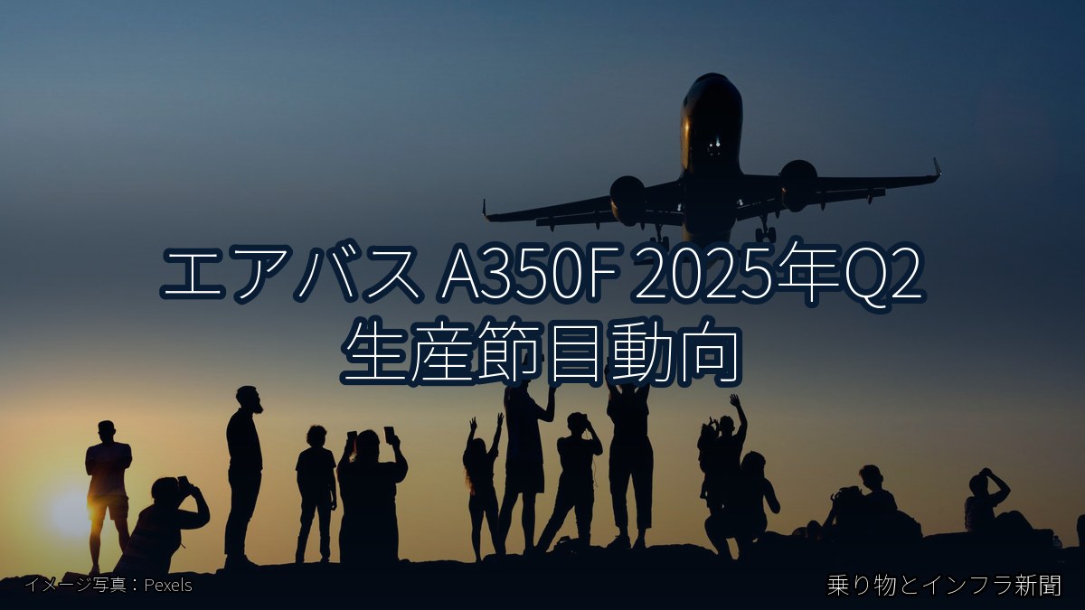 エアバス A350F 2025年Q2 生産節目動向（乗り物とインフラ新聞）