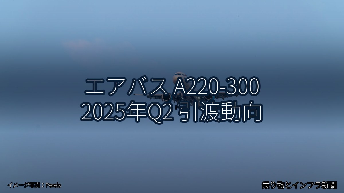 エアバス A220-300 2025年Q2 引渡動向（乗り物とインフラ新聞）
