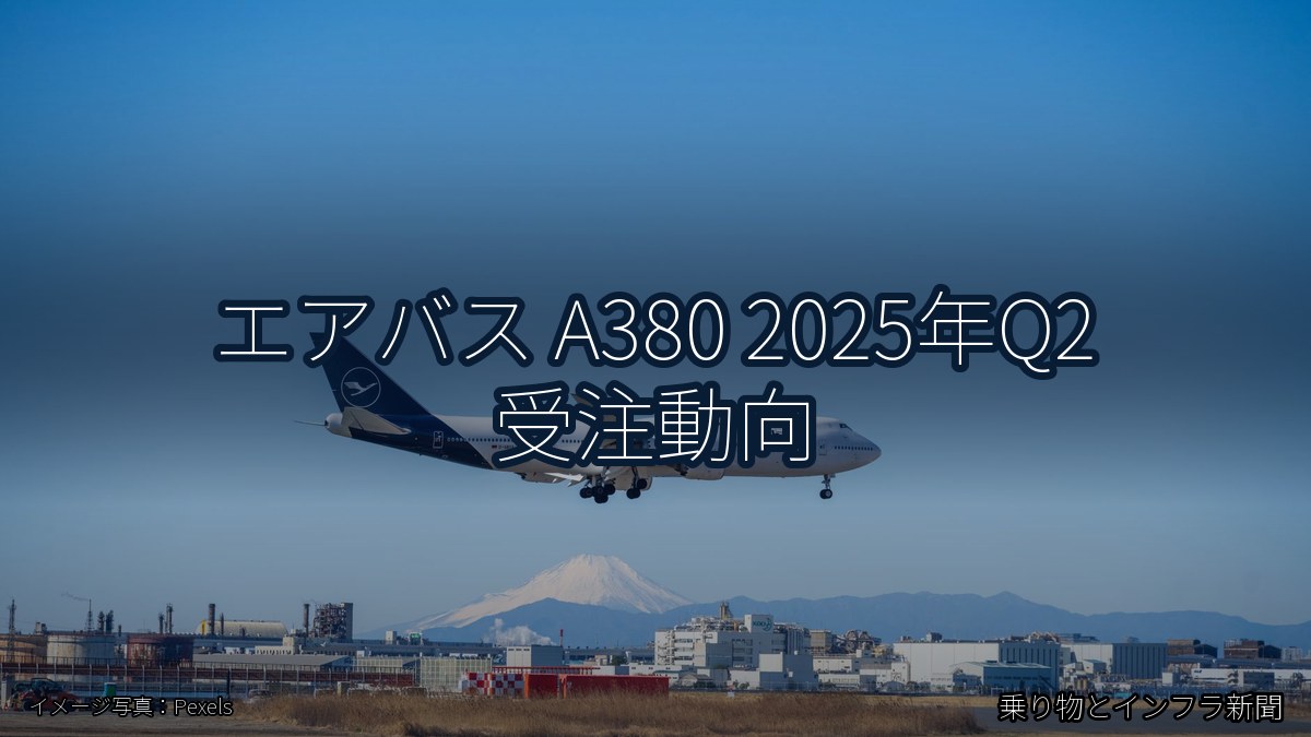 エアバス A380 2025年Q2 受注動向（乗り物とインフラ新聞）