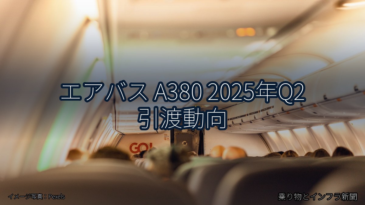 エアバス A380 2025年Q2 引渡動向（乗り物とインフラ新聞）