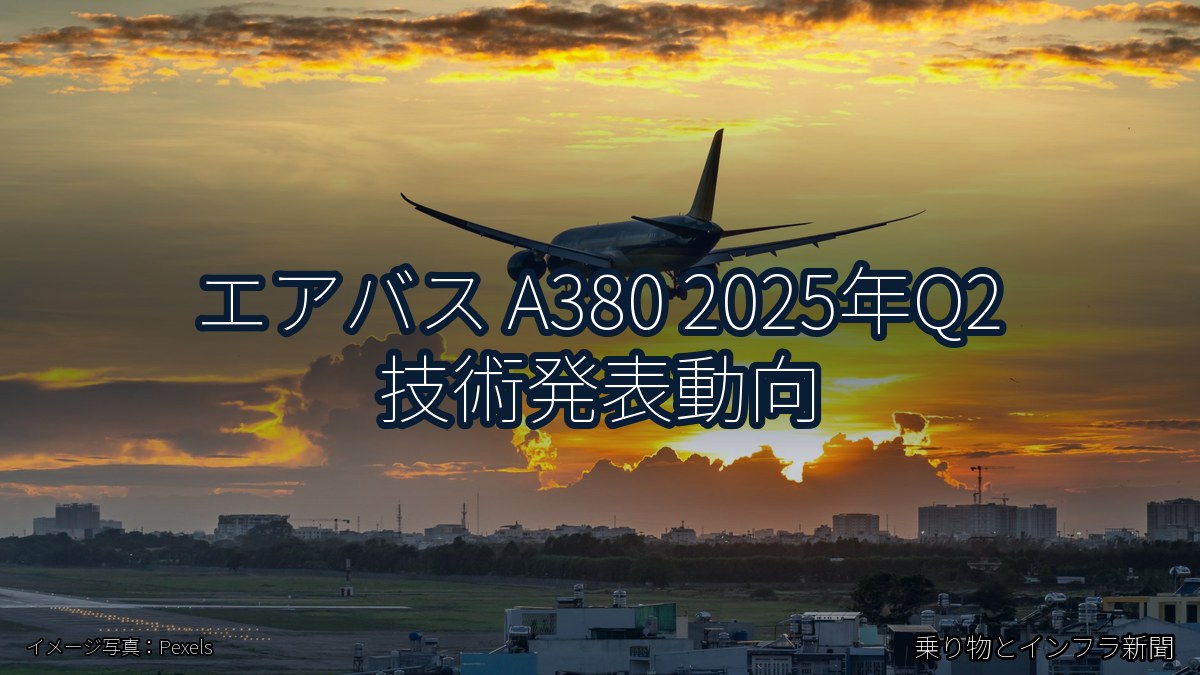 エアバス A380 2025年Q2 技術発表動向（乗り物とインフラ新聞）