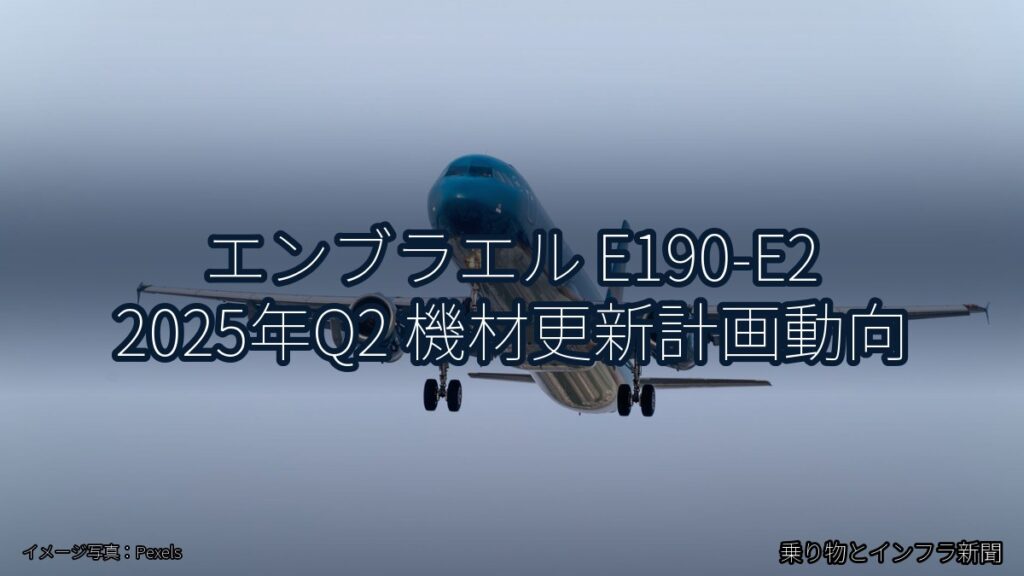 エンブラエル E190-E2 2025年Q2 機材更新計画動向（乗り物とインフラ新聞）