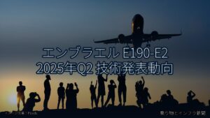 エンブラエル E190-E2 2025年Q2 技術発表動向（乗り物とインフラ新聞）