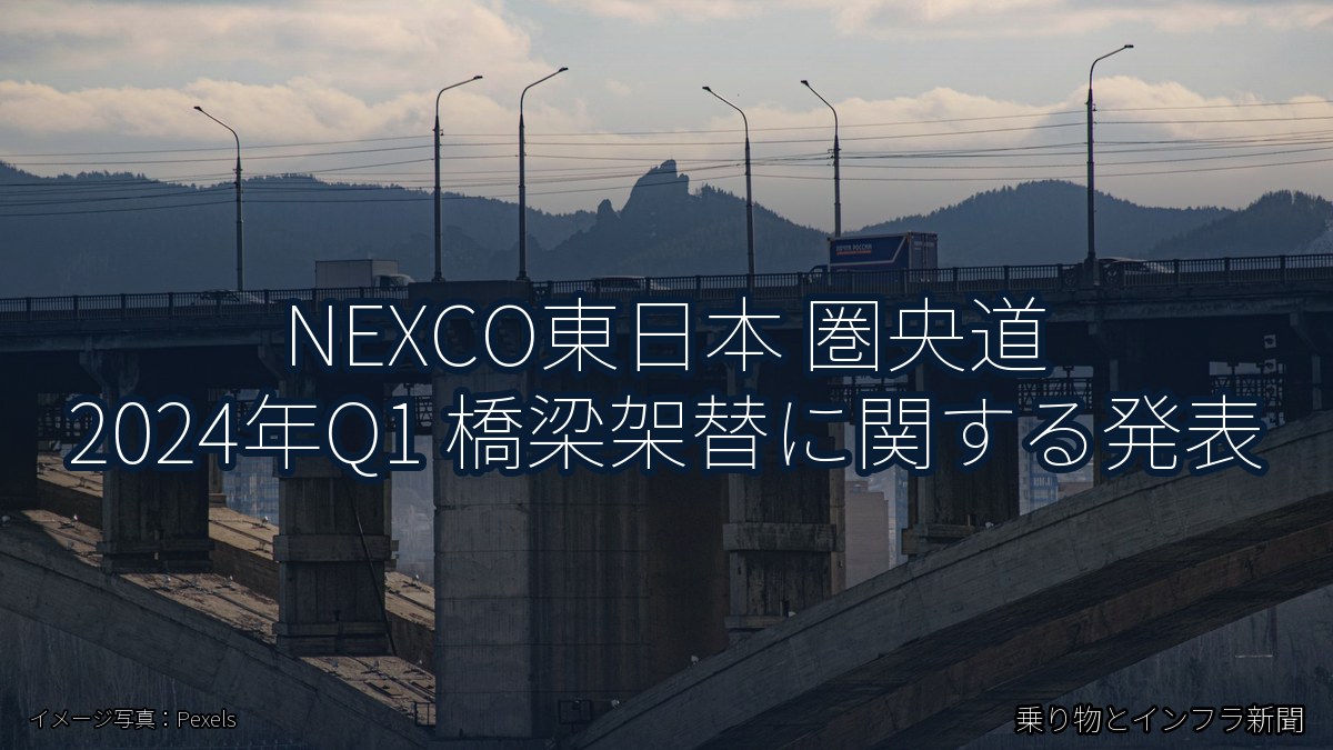 NEXCO東日本 圏央道 2024年Q1 橋梁架替に関する発表（乗り物とインフラ新聞）