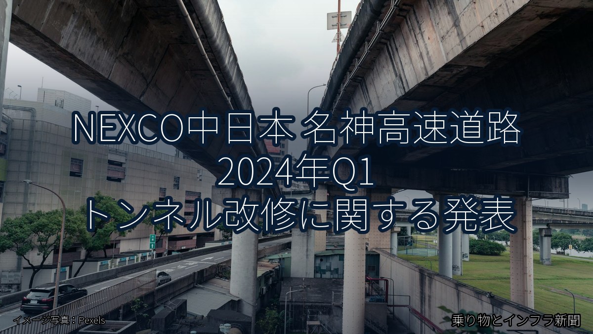 NEXCO中日本 名神高速道路 2024年Q1 トンネル改修に関する発表（乗り物とインフラ新聞）