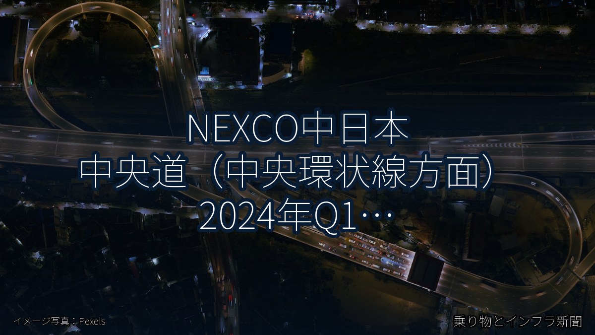 NEXCO中日本 中央道(中央環状線方面) 2024年Q1 バイパス開通に関する発表(乗り物とインフラ新聞)