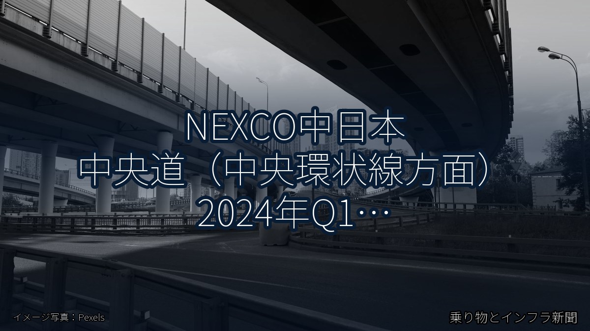 NEXCO中日本 中央道（中央環状線方面） 2024年Q1 舗装大規模更新に関する発表（乗り物とインフラ新聞）