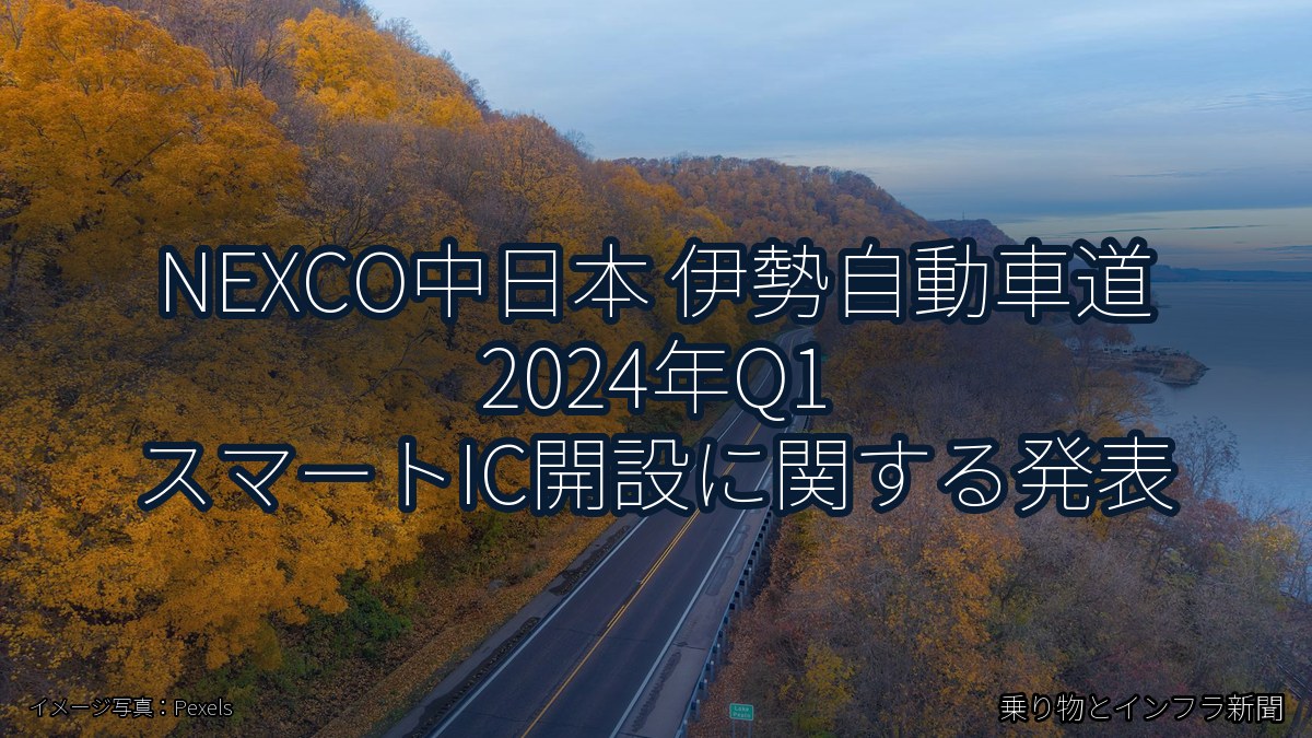 NEXCO中日本 伊勢自動車道 2024年Q1 スマートIC開設に関する発表（乗り物とインフラ新聞）