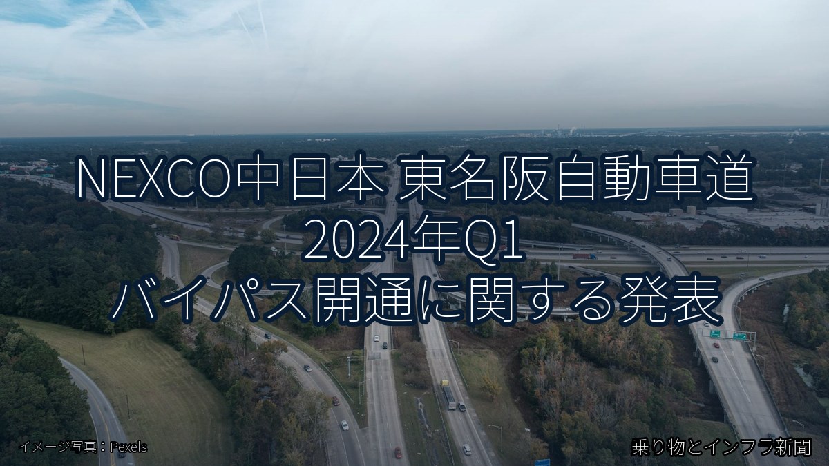 NEXCO中日本 東名阪自動車道 2024年Q1 バイパス開通に関する発表（乗り物とインフラ新聞）