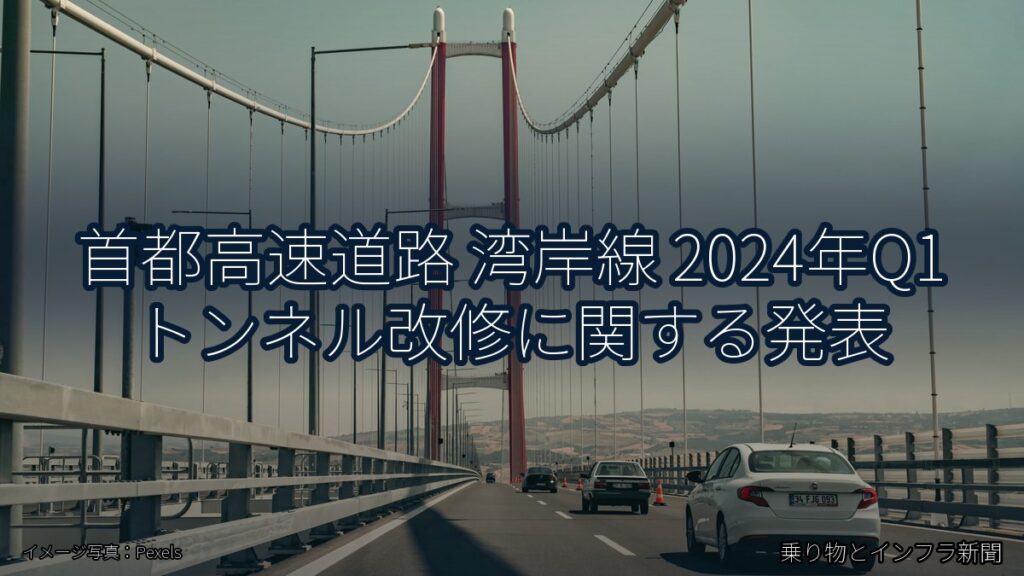 首都高速道路 湾岸線 2024年Q1 トンネル改修に関する発表（乗り物とインフラ新聞）