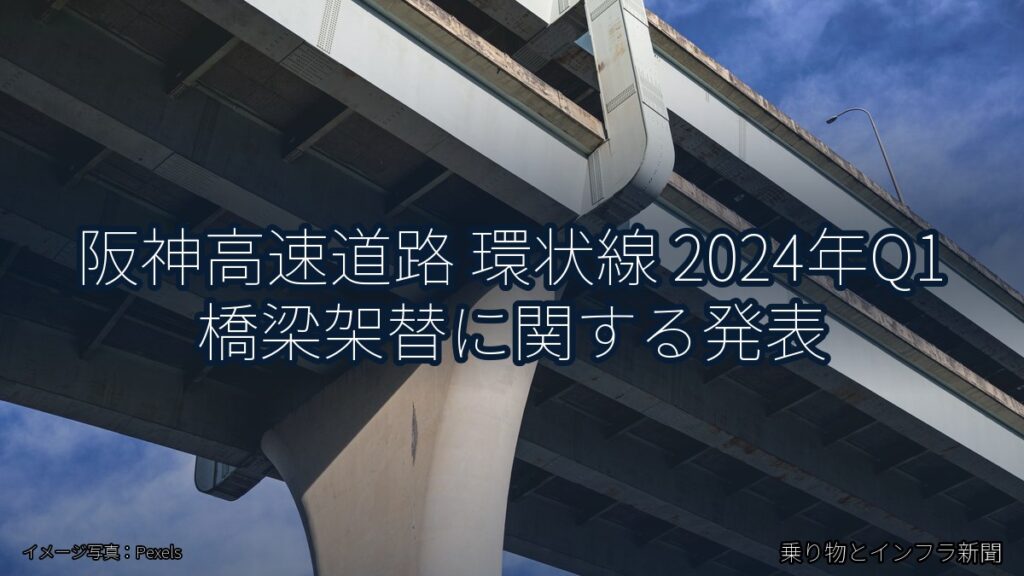 阪神高速道路 環状線 2024年Q1 橋梁架替に関する発表（乗り物とインフラ新聞）