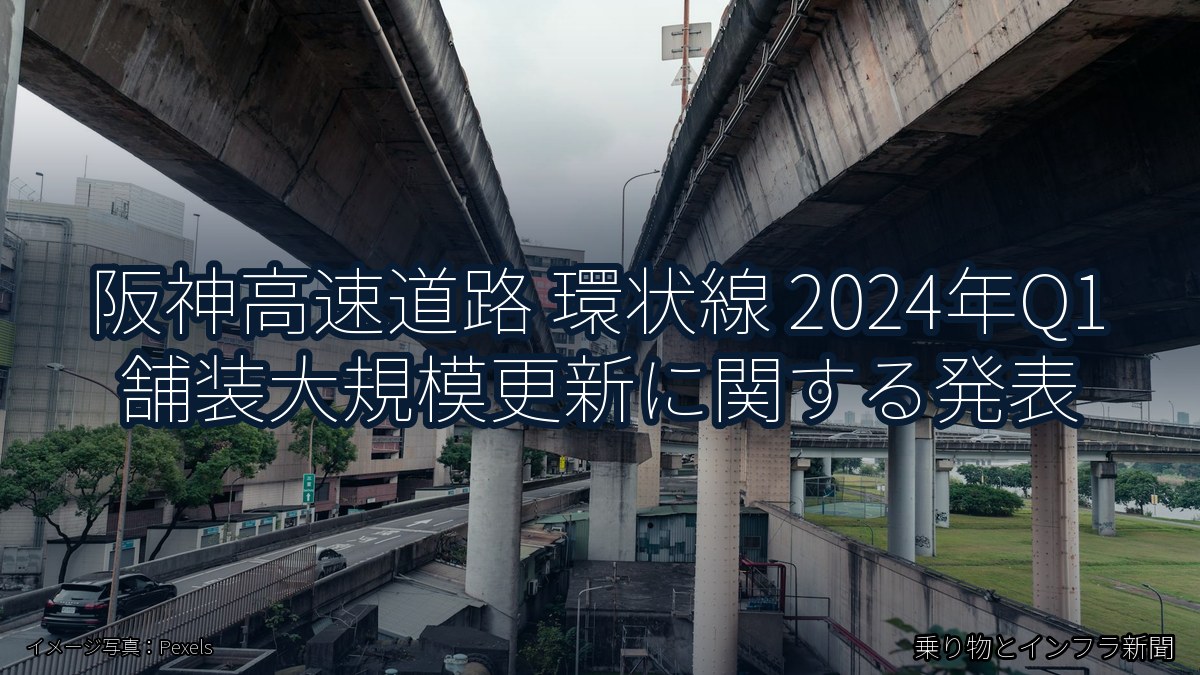 阪神高速道路 環状線 2024年Q1 舗装大規模更新に関する発表（乗り物とインフラ新聞）