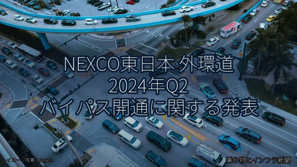 NEXCO東日本 外環道 2024年Q2 バイパス開通に関する発表（乗り物とインフラ新聞）