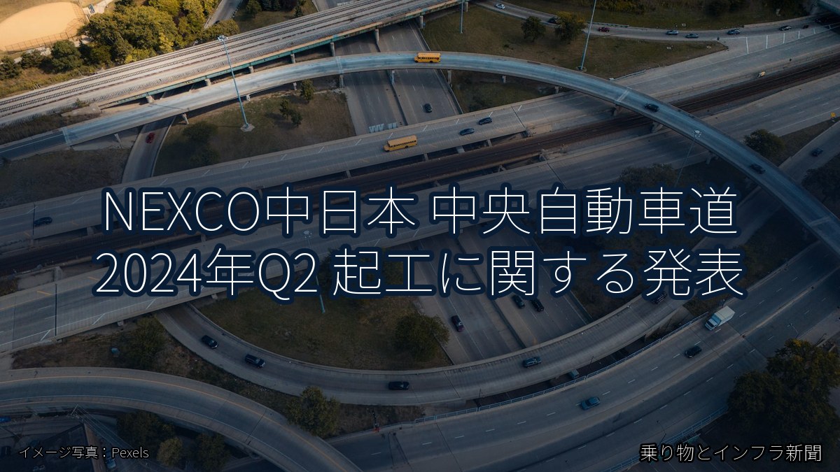 NEXCO中日本 中央自動車道 2024年Q2 起工に関する発表（乗り物とインフラ新聞）