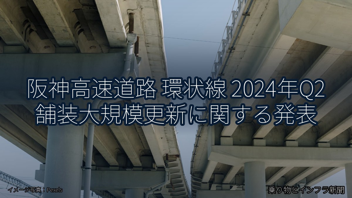 阪神高速道路 環状線 2024年Q2 舗装大規模更新に関する発表(乗り物とインフラ新聞)