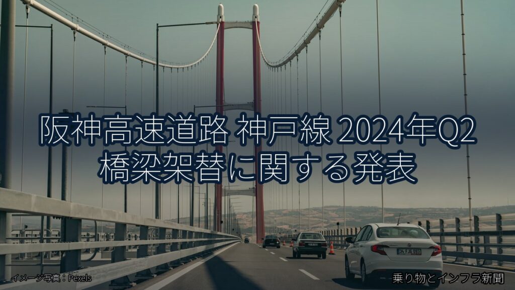 阪神高速道路 神戸線 2024年Q2 橋梁架替に関する発表（乗り物とインフラ新聞）