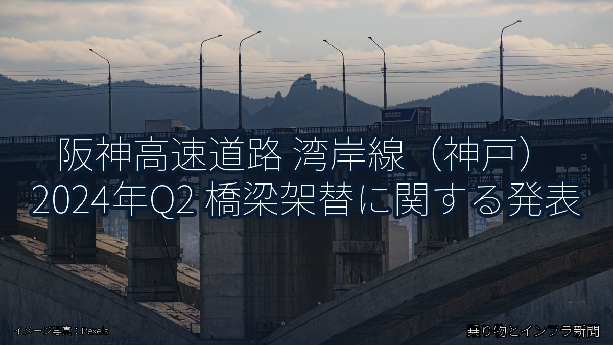 阪神高速道路 湾岸線（神戸） 2024年Q2 橋梁架替に関する発表（乗り物とインフラ新聞）