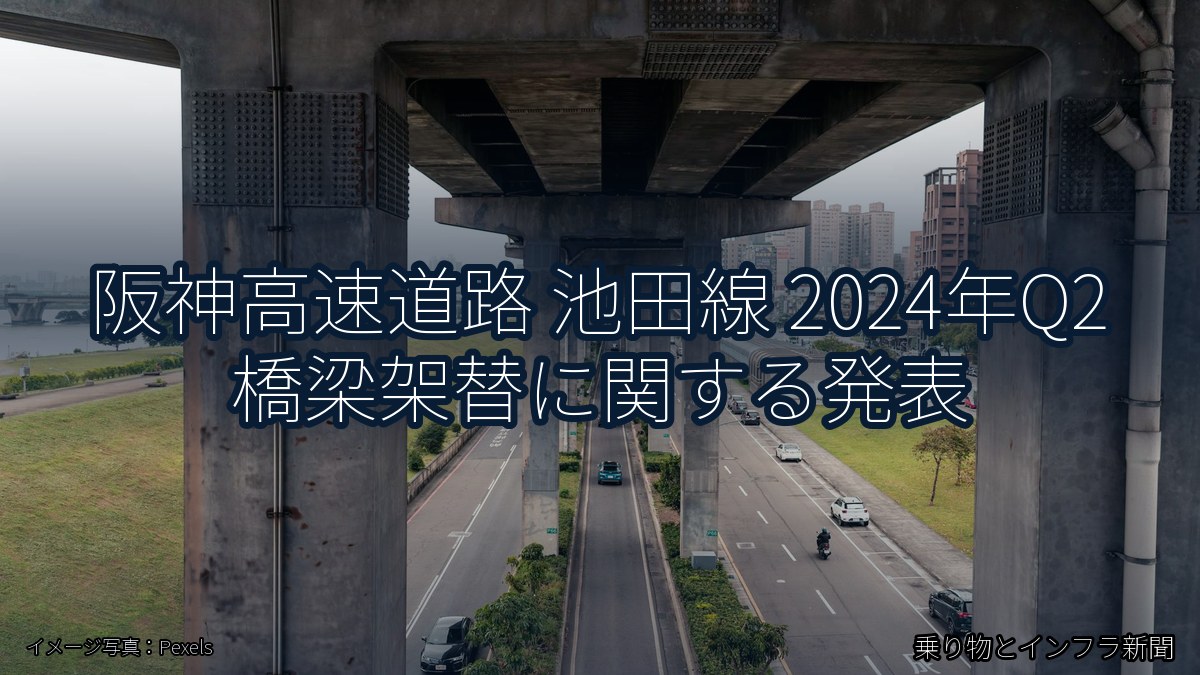 阪神高速道路 池田線 2024年Q2 橋梁架替に関する発表（乗り物とインフラ新聞）