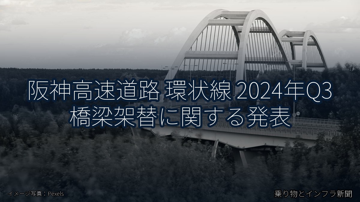 阪神高速道路 環状線 2024年Q3 橋梁架替に関する発表(乗り物とインフラ新聞)
