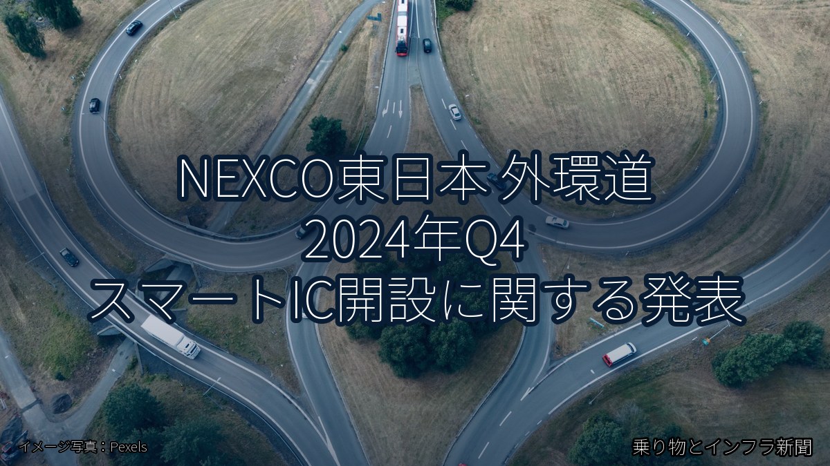 NEXCO東日本 外環道 2024年Q4 スマートIC開設に関する発表（乗り物とインフラ新聞）